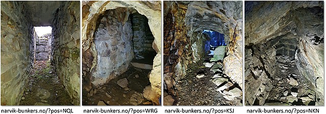 Narrow German WW2 tunnels around Narvik.